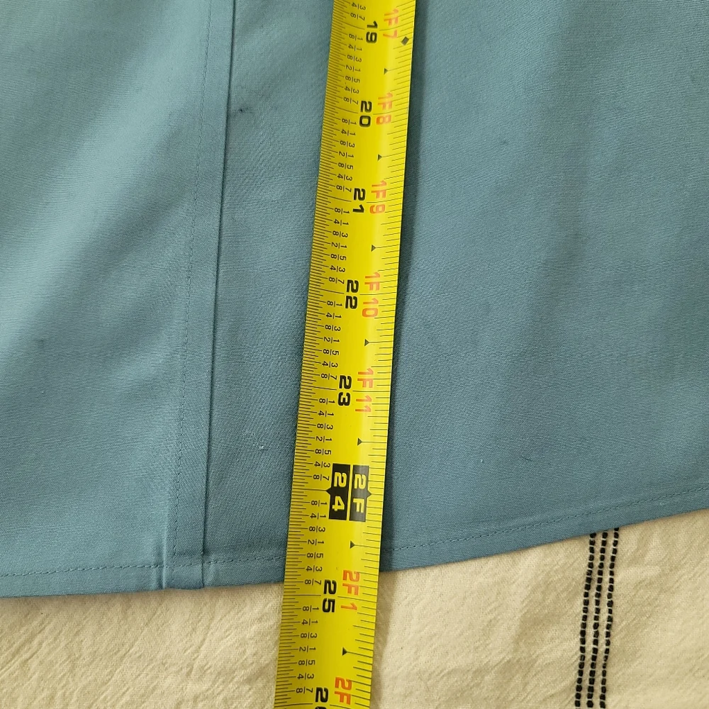 Talbots Blue Button-Up Blouse - Picture 6 of 9